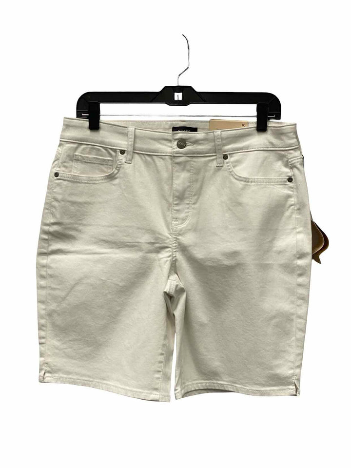 NYDJ Size 10 White Shorts