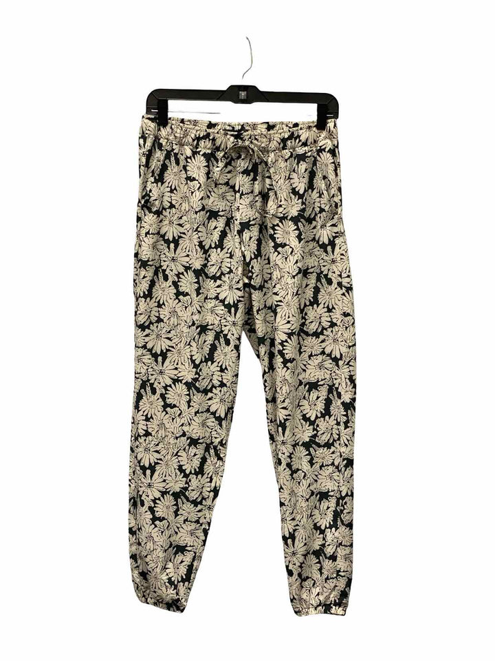Toad & Co. Size S White Black Floral Pants