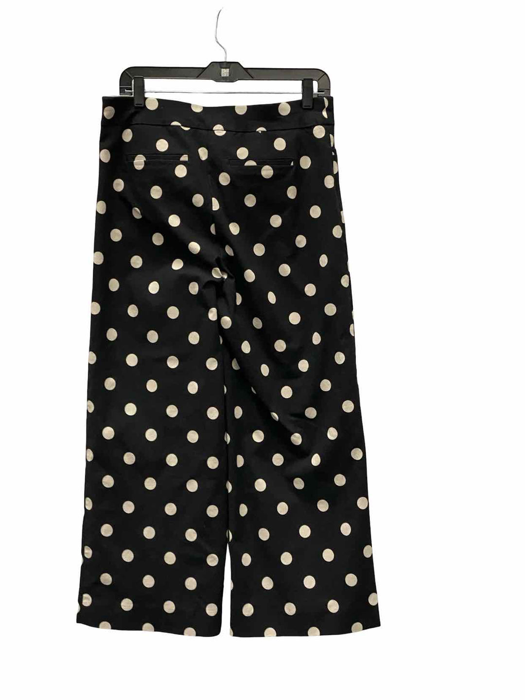 Chico's Size 10 Black White Polka Dot Pants