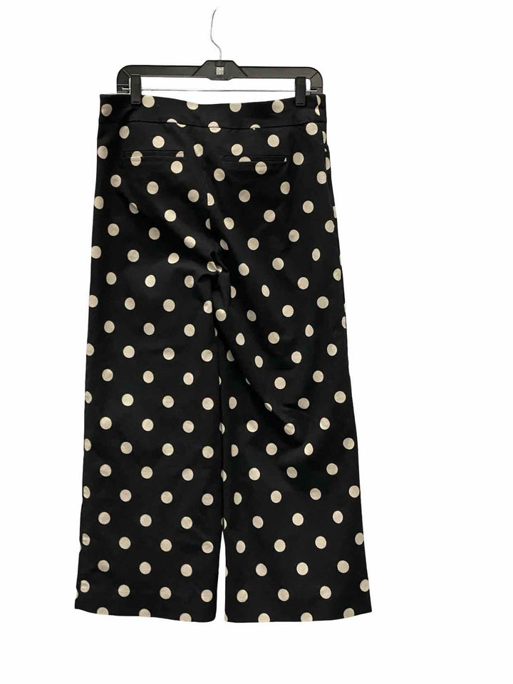 Chico's Size 10 Black White Polka Dot Pants