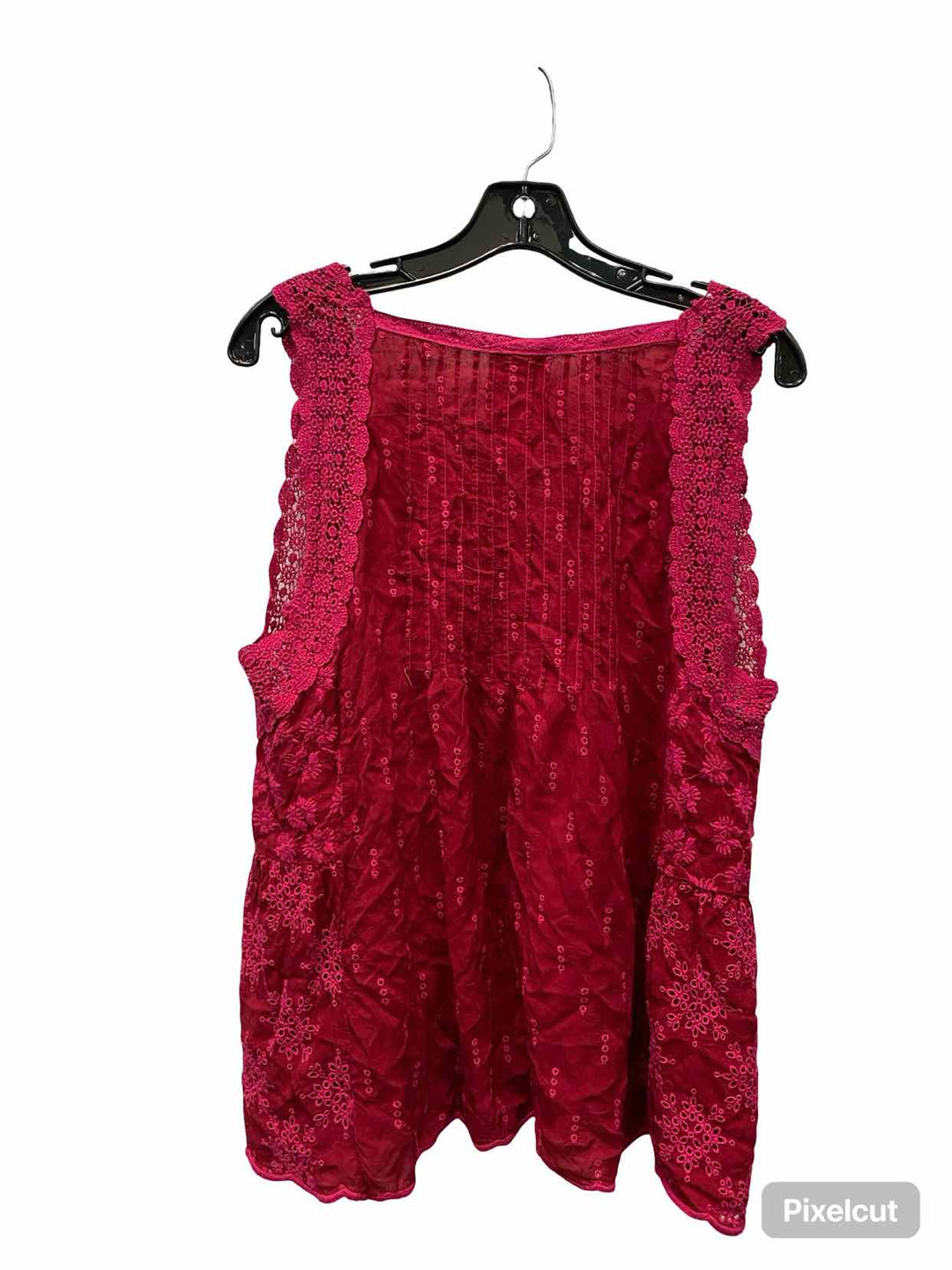 Johnny Was Size XL Pink Embroidered Tank Top