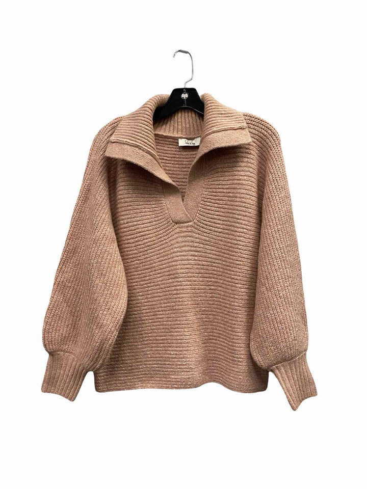 Sadie & Sage Size S Pink Metallic Sweater