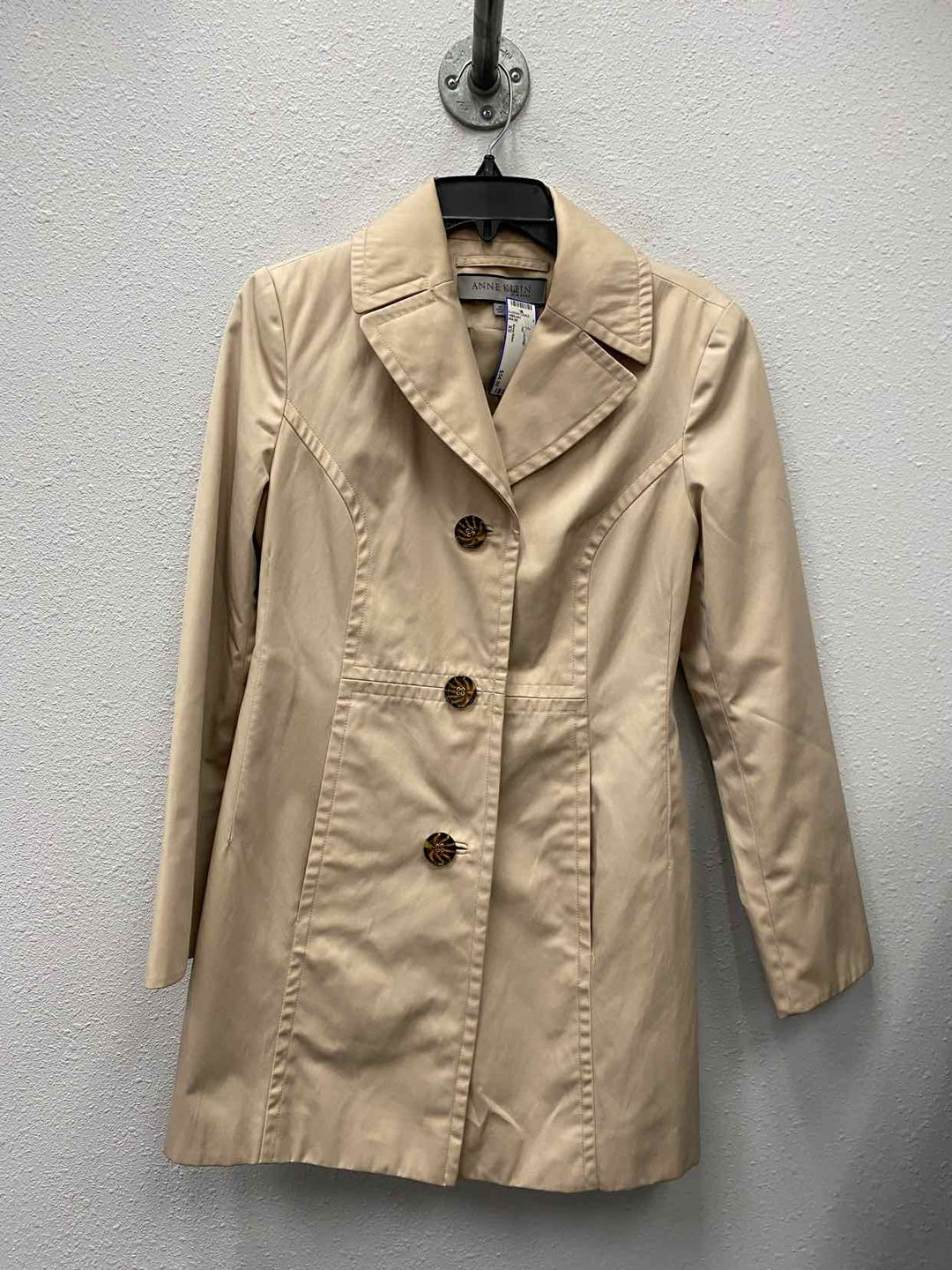 Anne Klein Size XS Tan Coat(Long)