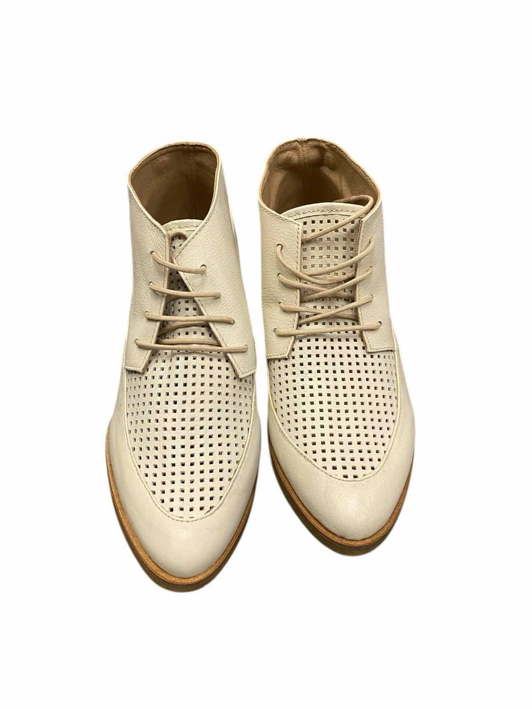 Stivali Shoe Size 36 Cream Leather Boots(Ankle)
