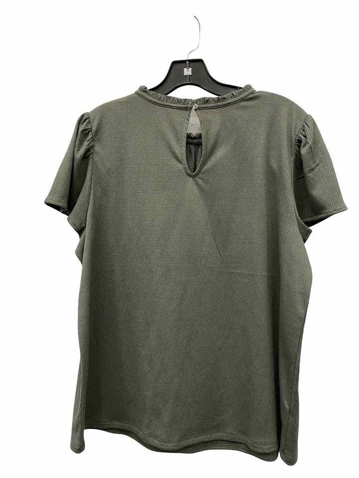 Loft Size L Green Short Sleeve Shirts