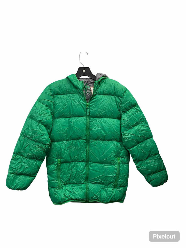 Triple Star Size L Green Puffer Coat(short)