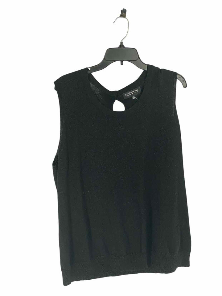 Jones New York Size 2X Black Sparkly Tank Top