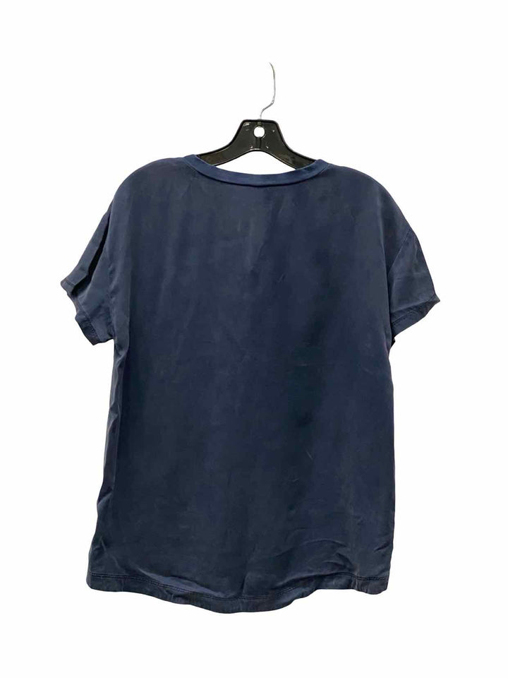 Quince Size S Navy 100% silk Short Sleeve Shirts