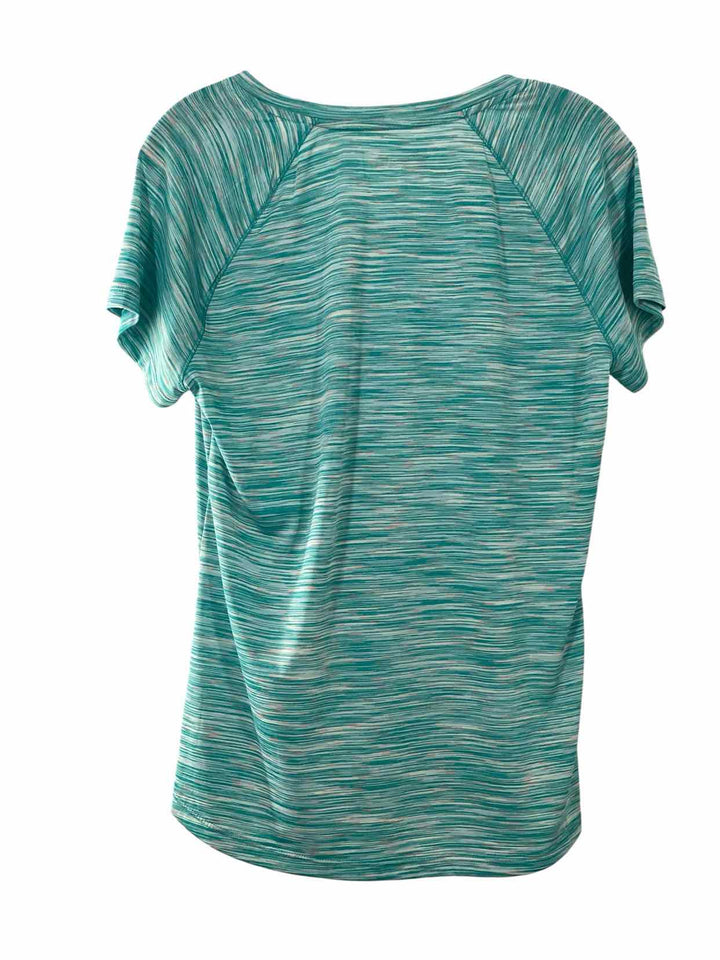 RBX Size Large Green White Stripes T-shirt