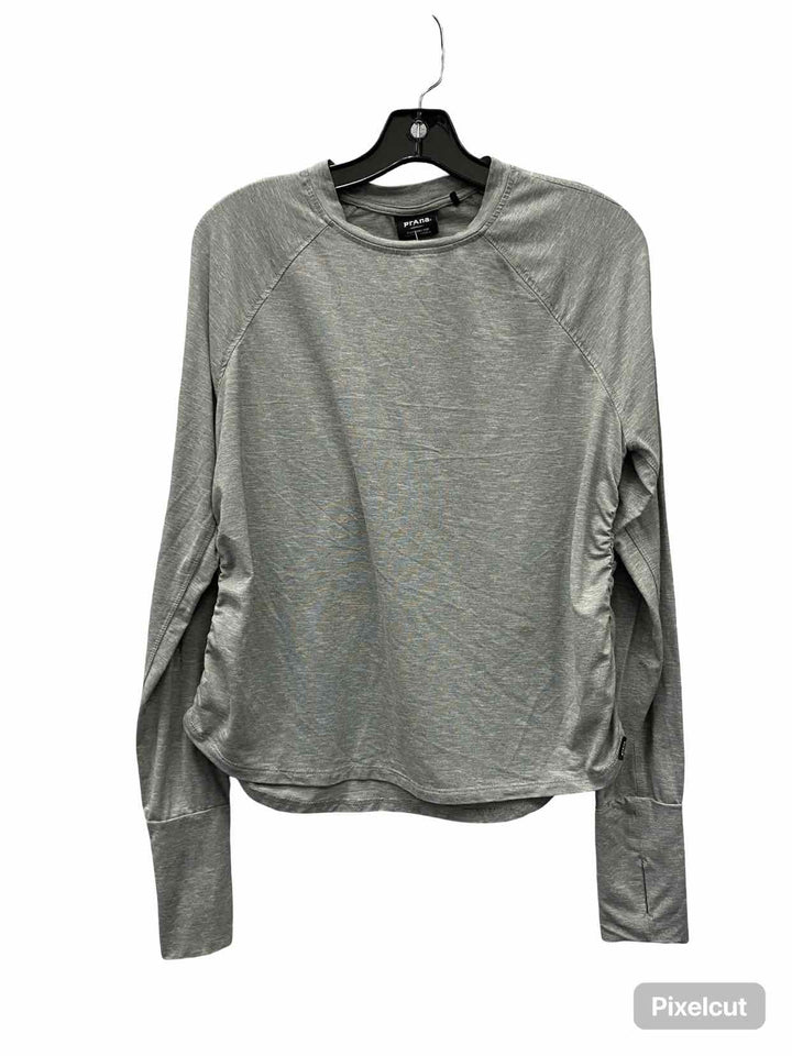 PrAna Size L Gray Athletic Long Sleeve