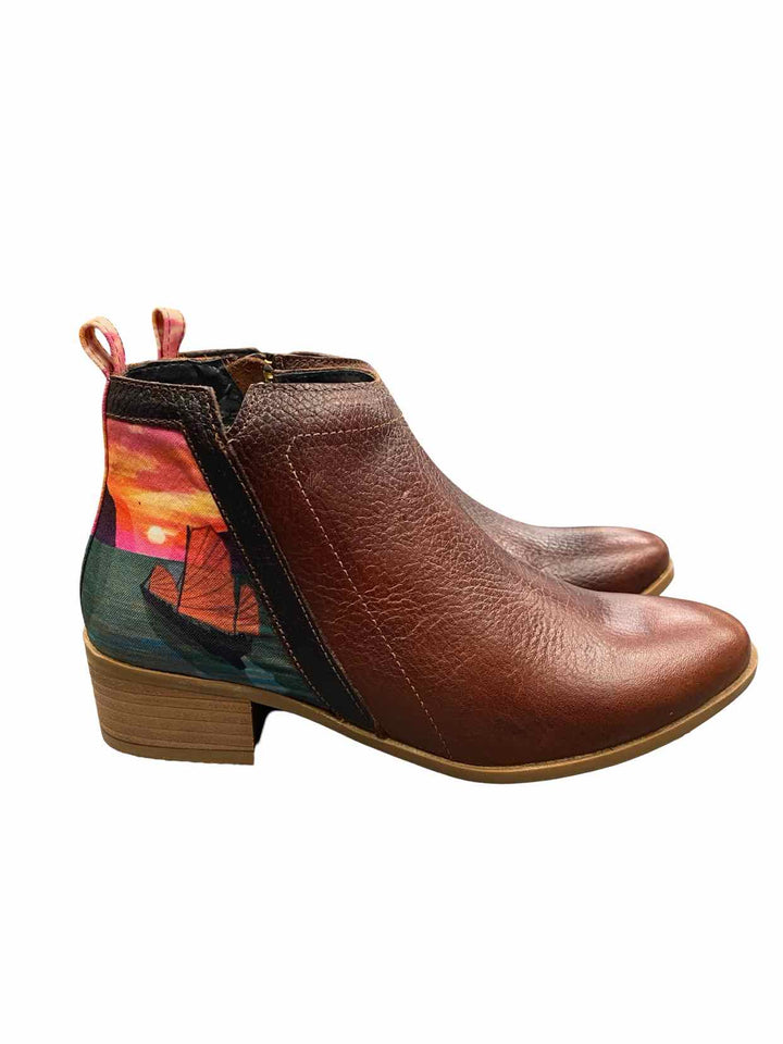 Inkkas Shoe Size 7 Brown Leather NWOT Boots(Ankle)