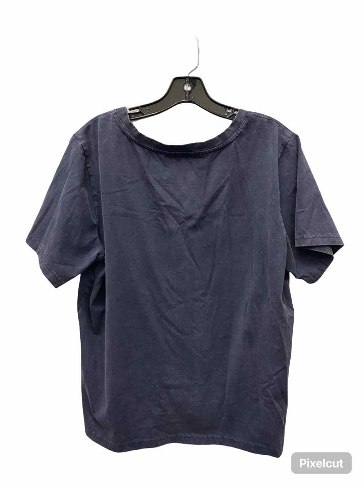Duluth Trading Size L Blue 100% cotton T-shirt
