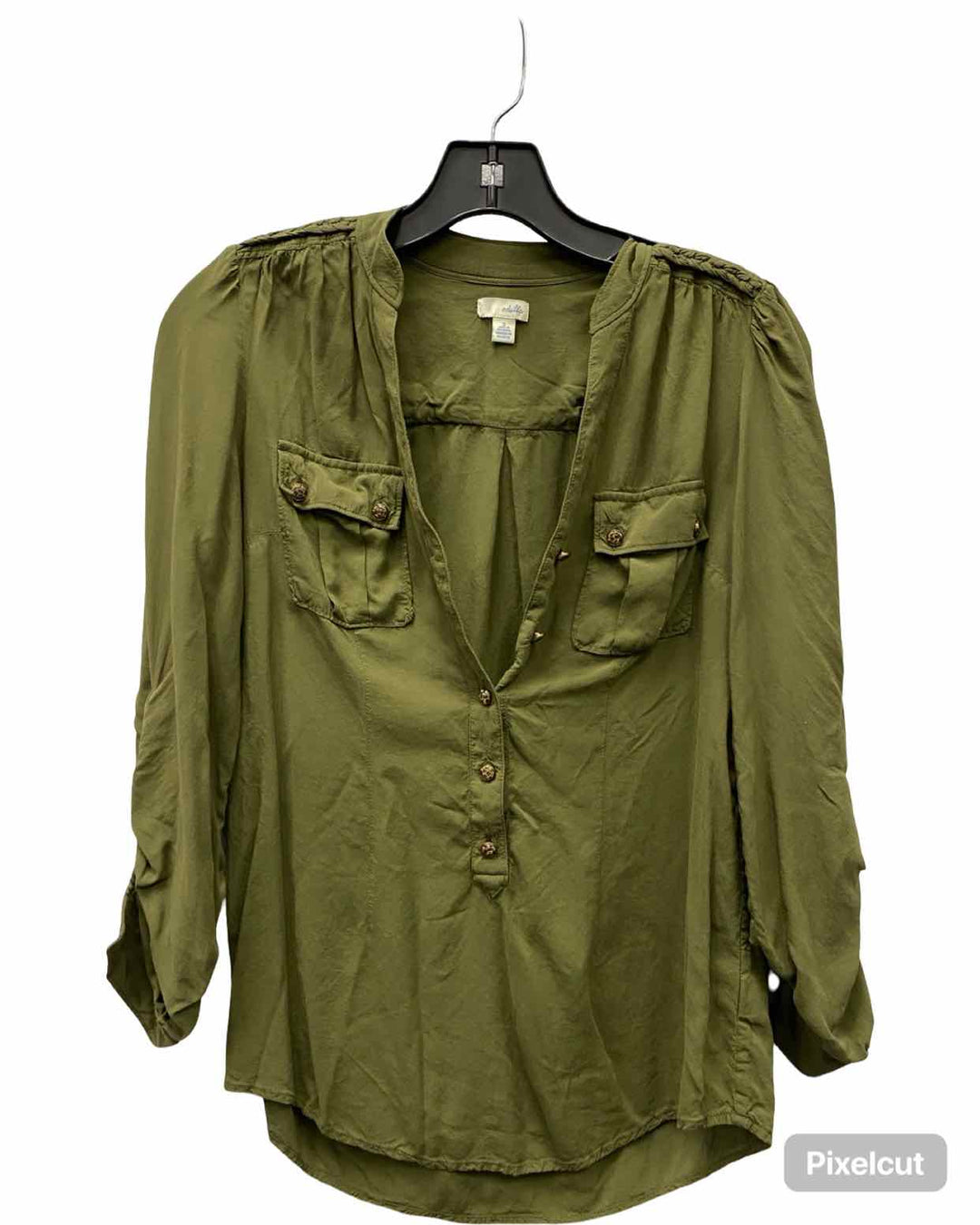 Odille Size 2 Green Long Sleeve Shirts