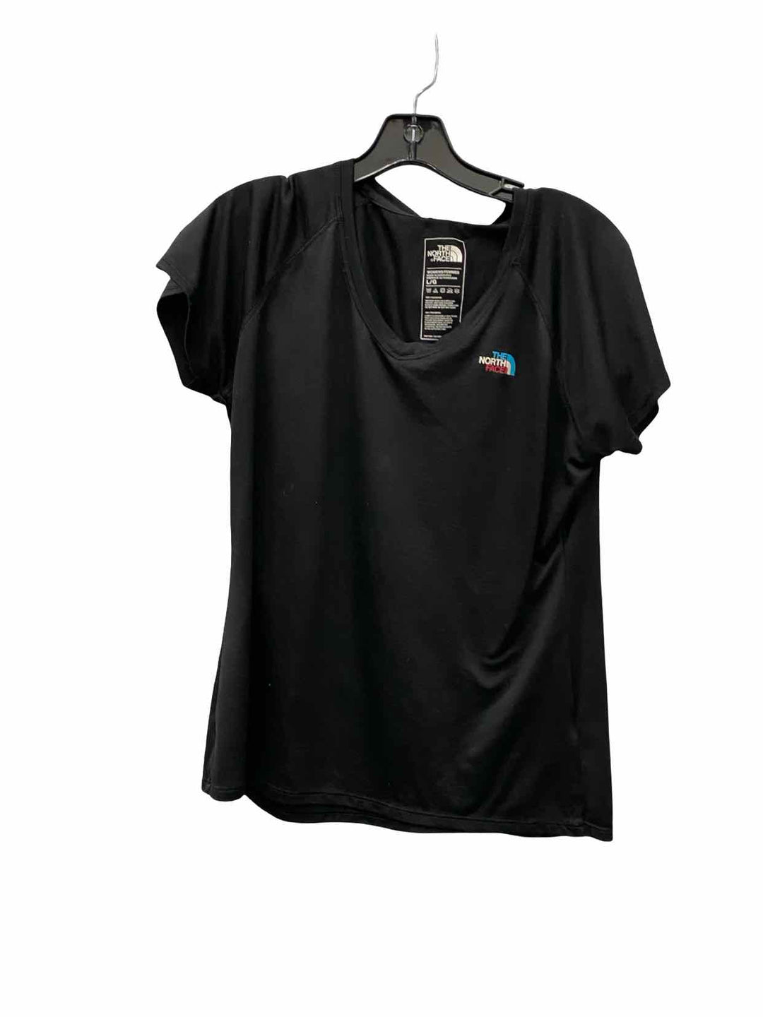 The North Face Size L Black Athletic Short Sleeve