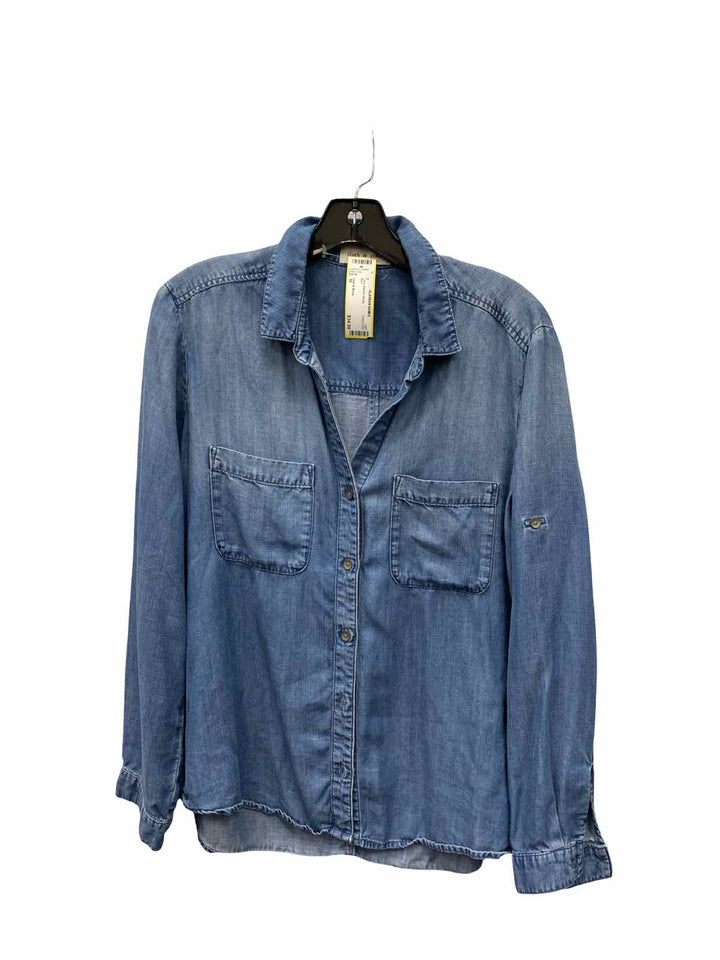 Cloth & Stone Size M Blue Long Sleeve Shirts