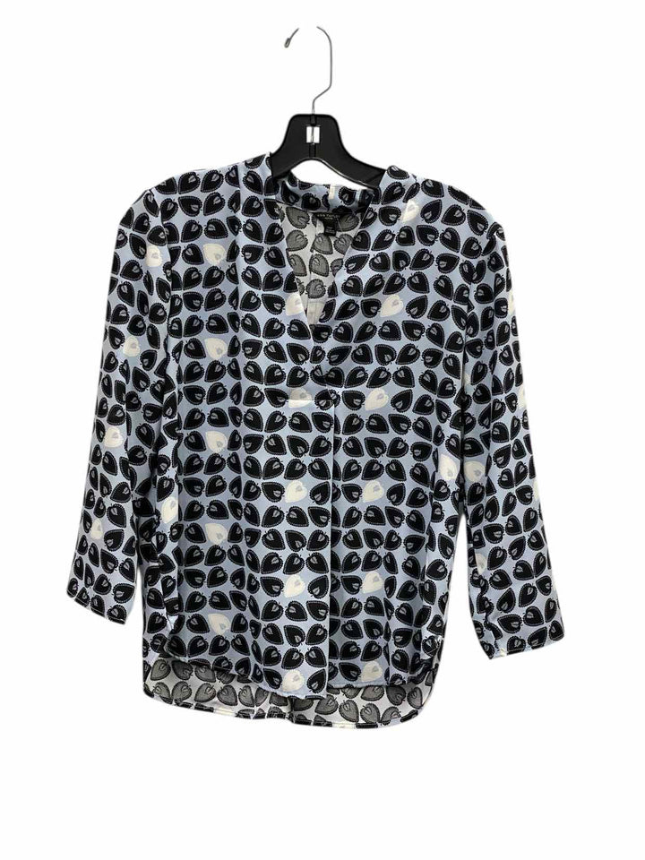 Ann Taylor Size M Blue Long Sleeve Shirts