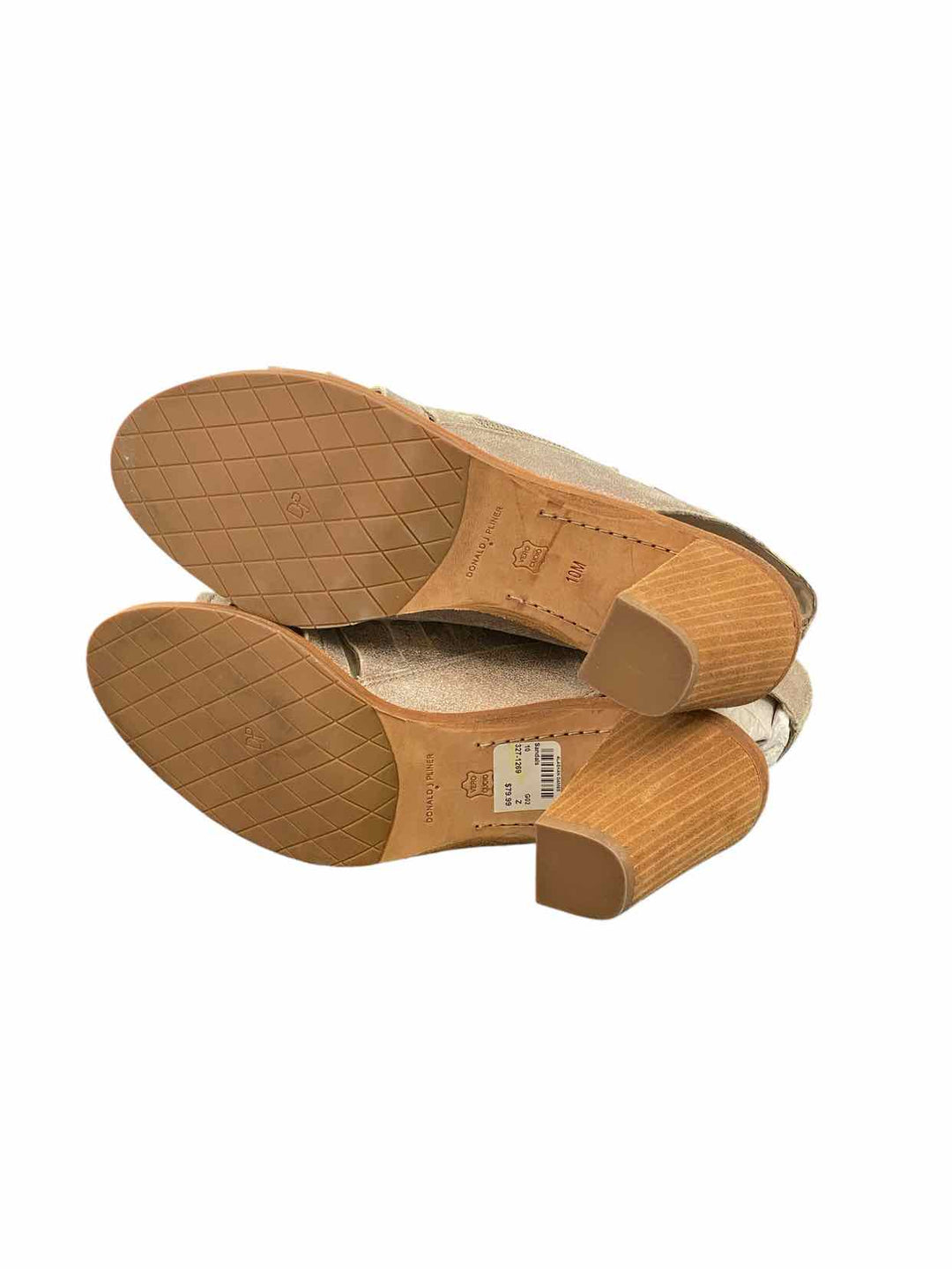 Donald Pliner Shoe Size 10 Silver Leather NWOT Sandals
