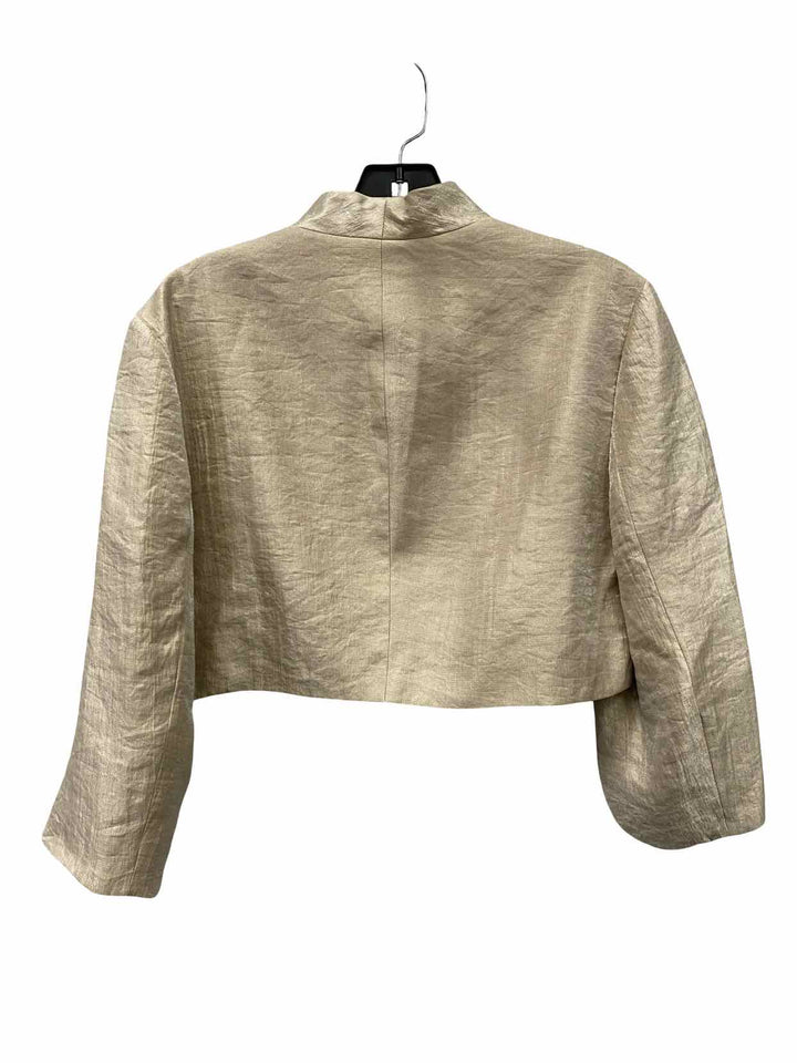 Adriana Papell Size 12 Beige Jacket