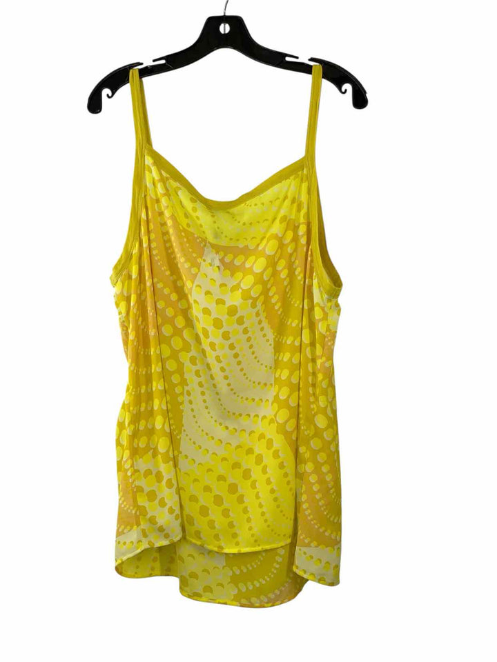 Cabi Size XL Yellow Polyester Tank Top