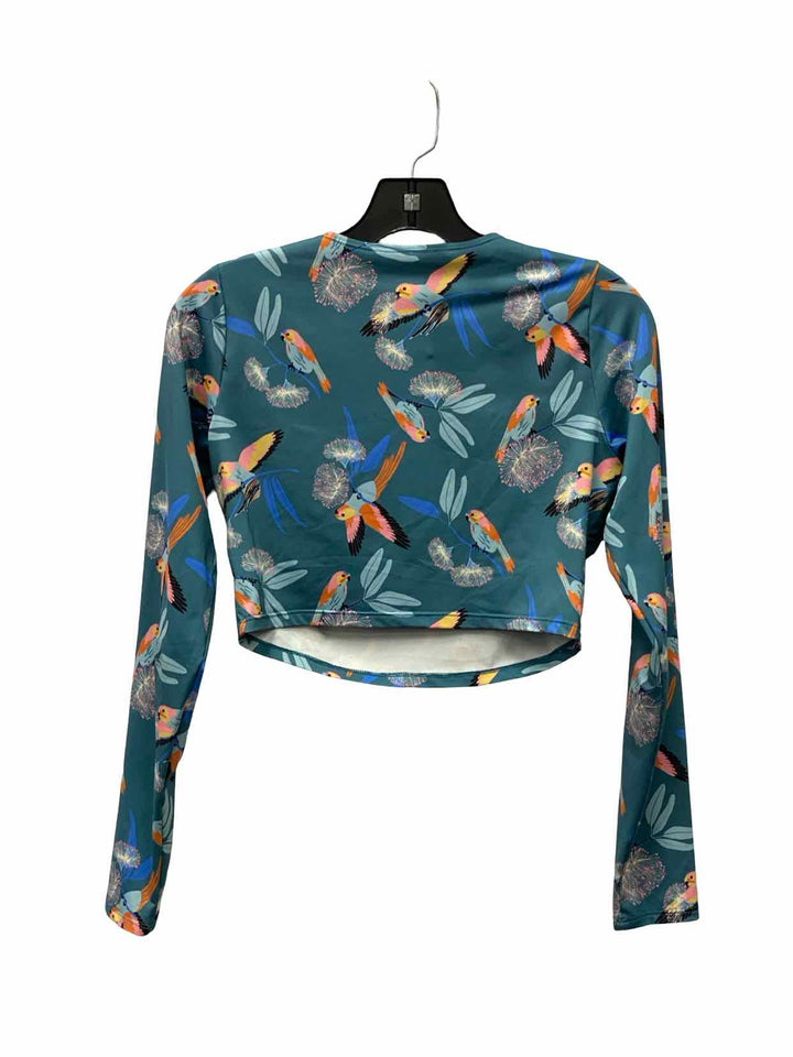 Patagonia Size M Teal Hummingbirds Long Sleeve Shirts