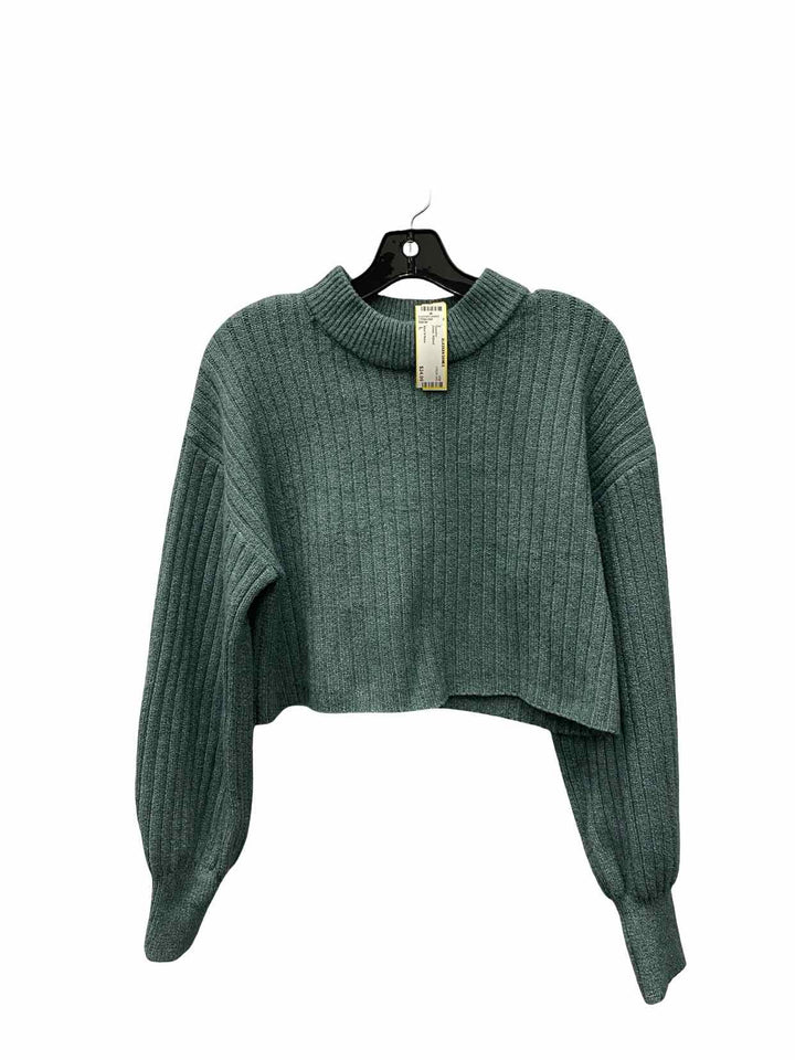 Altar'd State Size L Green Ribbed Sweater