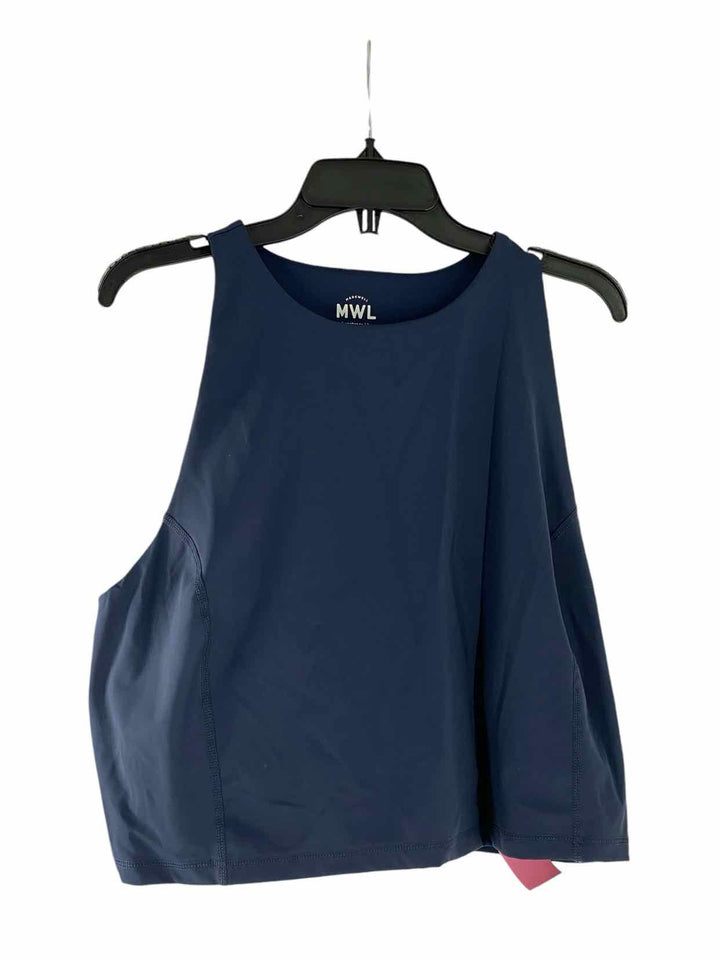 MadeWell Size 2X Navy Athletic Tank Top