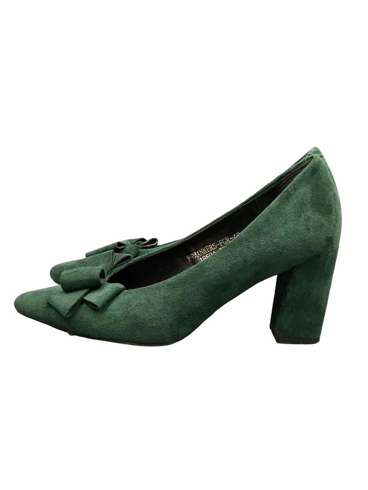 Patrizia Shoe Size 40 Emerald Suede Heels