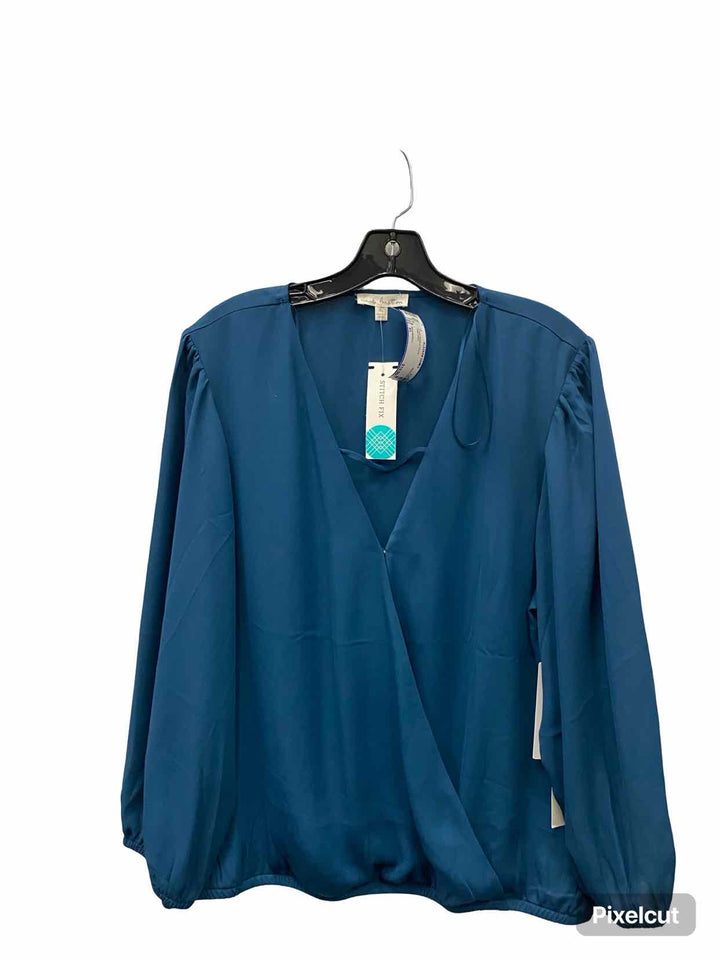 Nine Britton Size XL Teal Long Sleeve Shirts