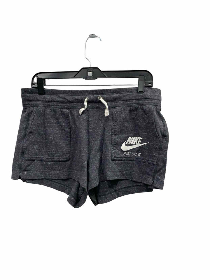 Nike Size L Grey White Athletic Shorts
