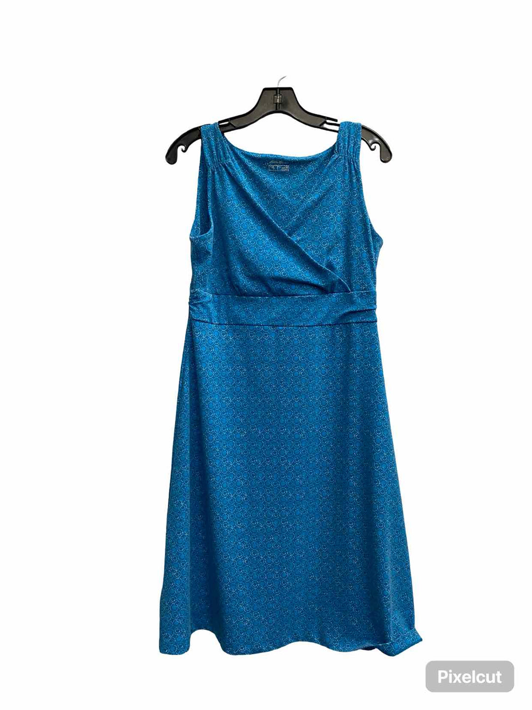 Eddie Bauer Size M Blue Print Dress