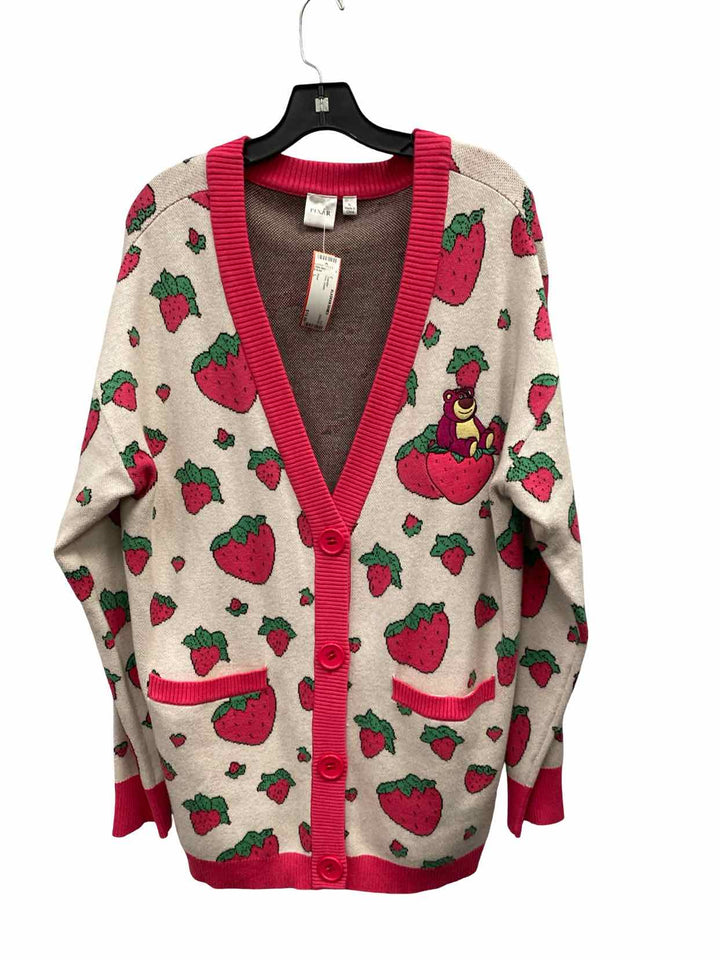 Pixar Size L Pink Green Sweater