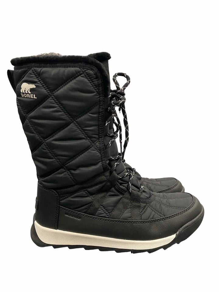 Sorel Shoe Size 9 Black Waterproof Whitney II Tall Lace Boots(knee)