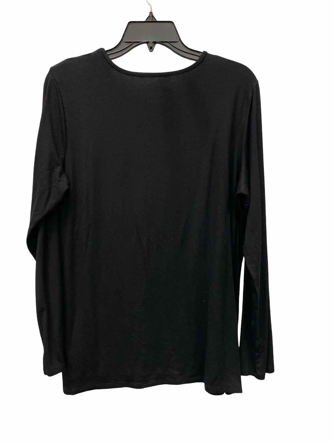 Chico's Size 2(12) Black Long Sleeve Shirts
