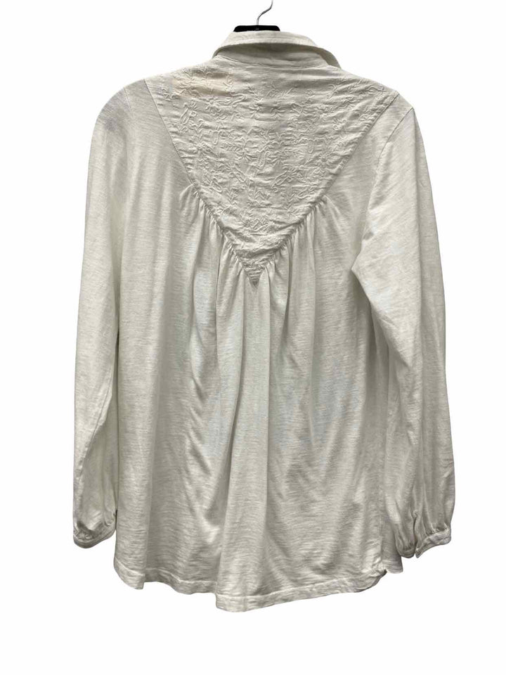 Fat Face Size 4 White Long Sleeve Shirts