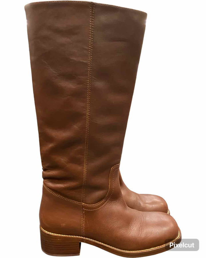 Steve Madden Shoe Size 11 Brown Leather Boots(knee)
