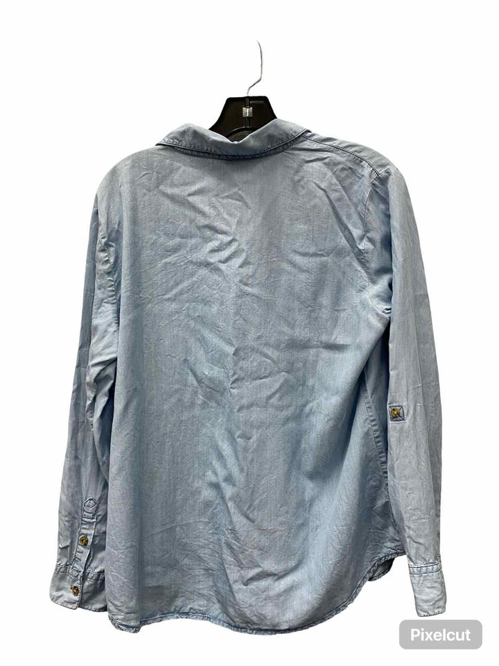 Sanctuary Size M Blue Long Sleeve Shirts