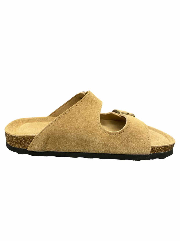 Project Cloud Shoe Size 6.5 Brown Leather Memory Foam Venita Sandals