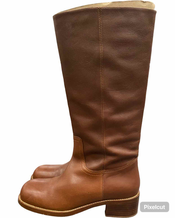 Steve Madden Shoe Size 11 Brown Leather Boots(knee)