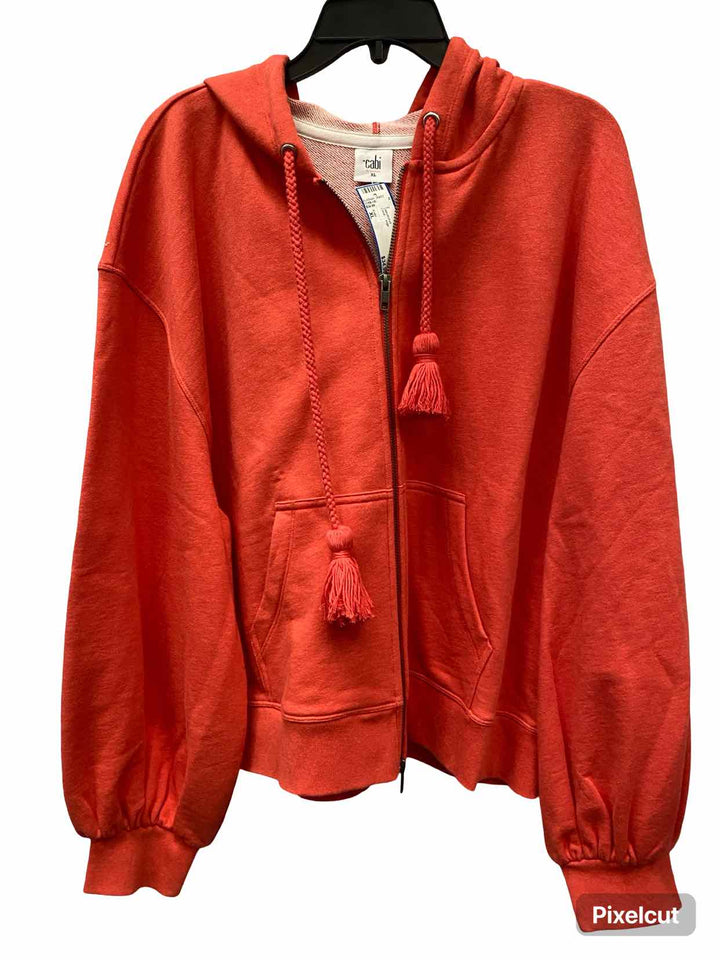 Cabi Size XL Coral orange Sweatshirt