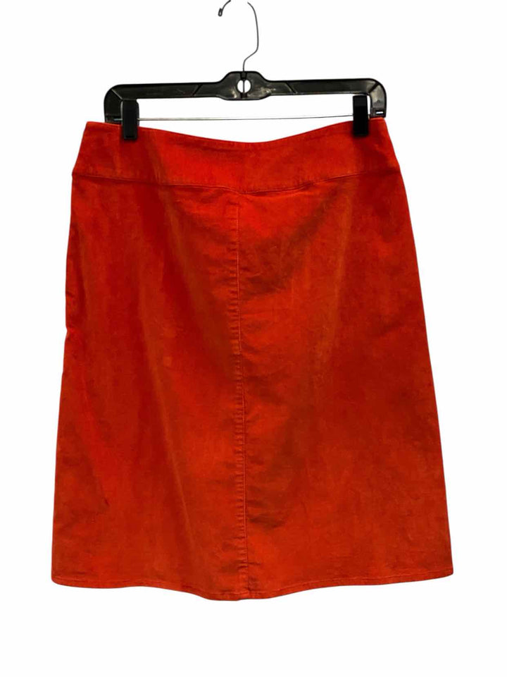 J Jill Size 6 Orange Skirt
