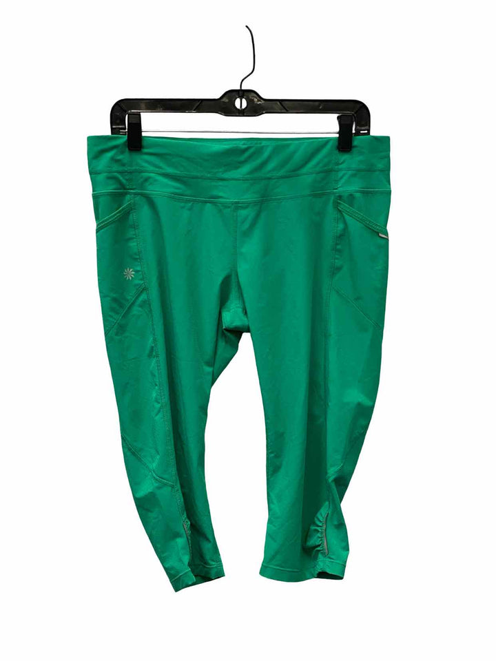 Athleta Size L Green Athletic Pants