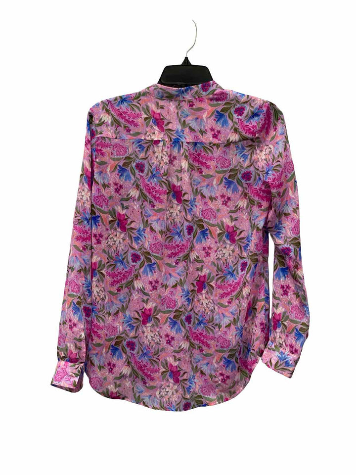 Kut Size XS Pink Multi Floral Long Sleeve Shirts