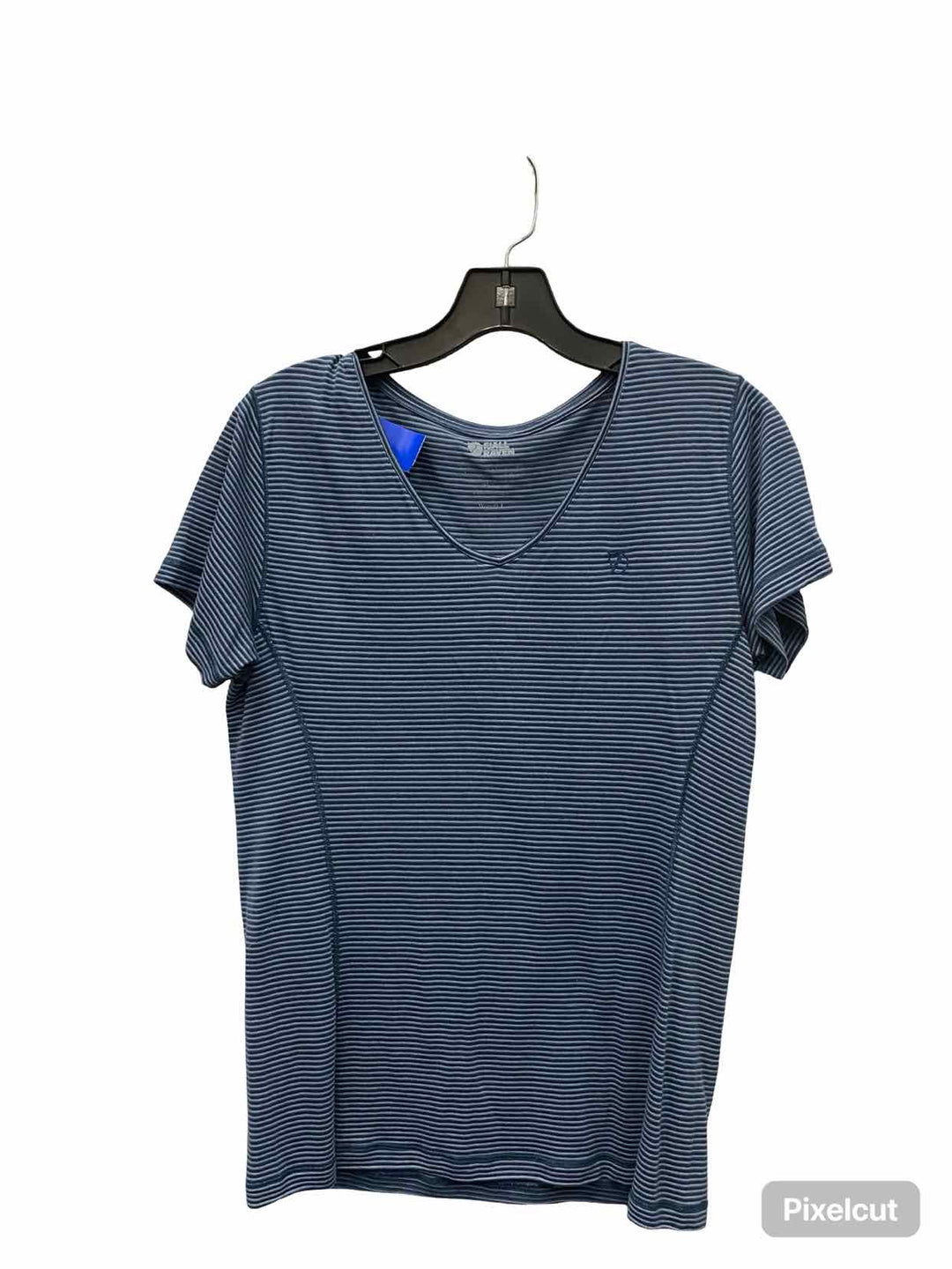Fjall Raven Size L Blue stripe Short Sleeve Shirts