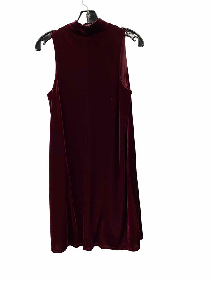 Maurices Size S Maroon Velvet Dress