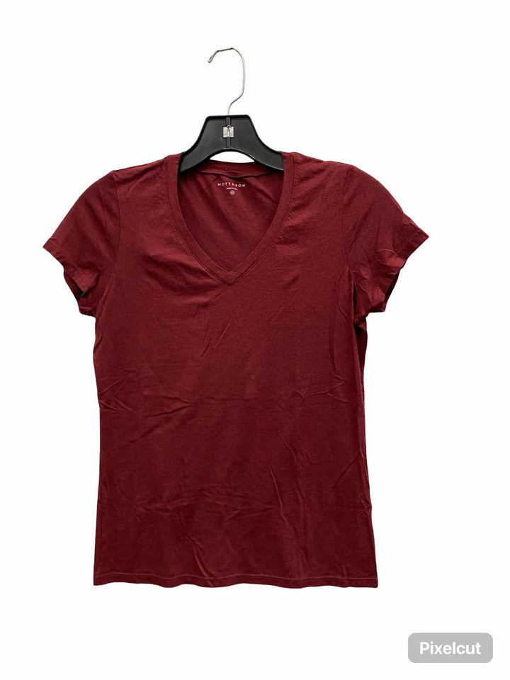 Mott & Bow Size XS Maroon Short Sleeve Shirts