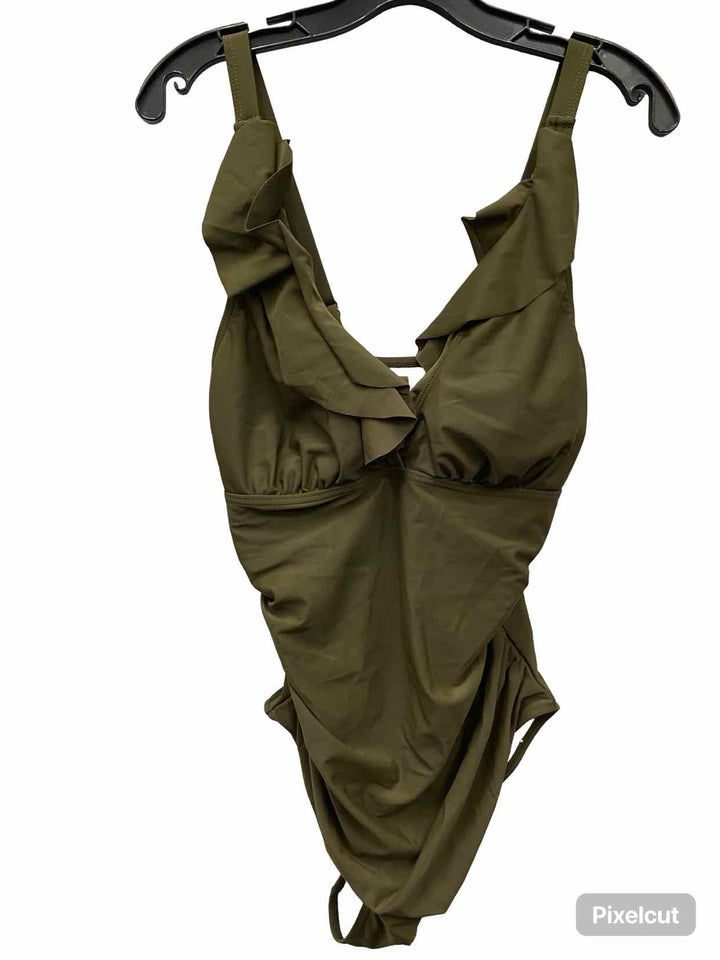 Unknown Brand Size L Green Swimsuit