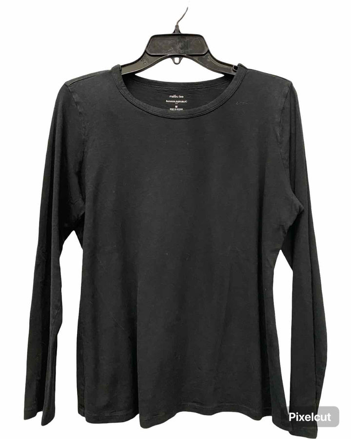 Eileen Fisher Size M Grey Black Stripe 100% Merino Wool Sweater