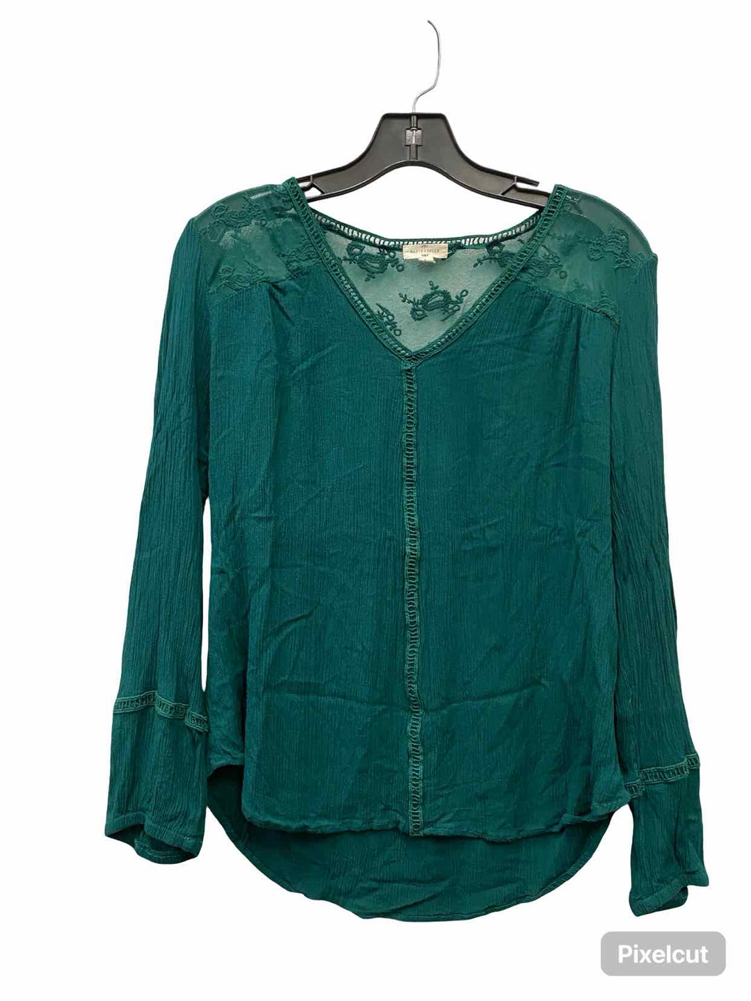 Mason & Belle Size L Green Long Sleeve Shirts