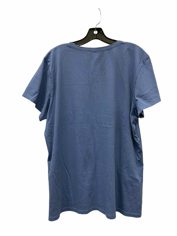Life is Good Size XL Blue Graphic Print T-shirt