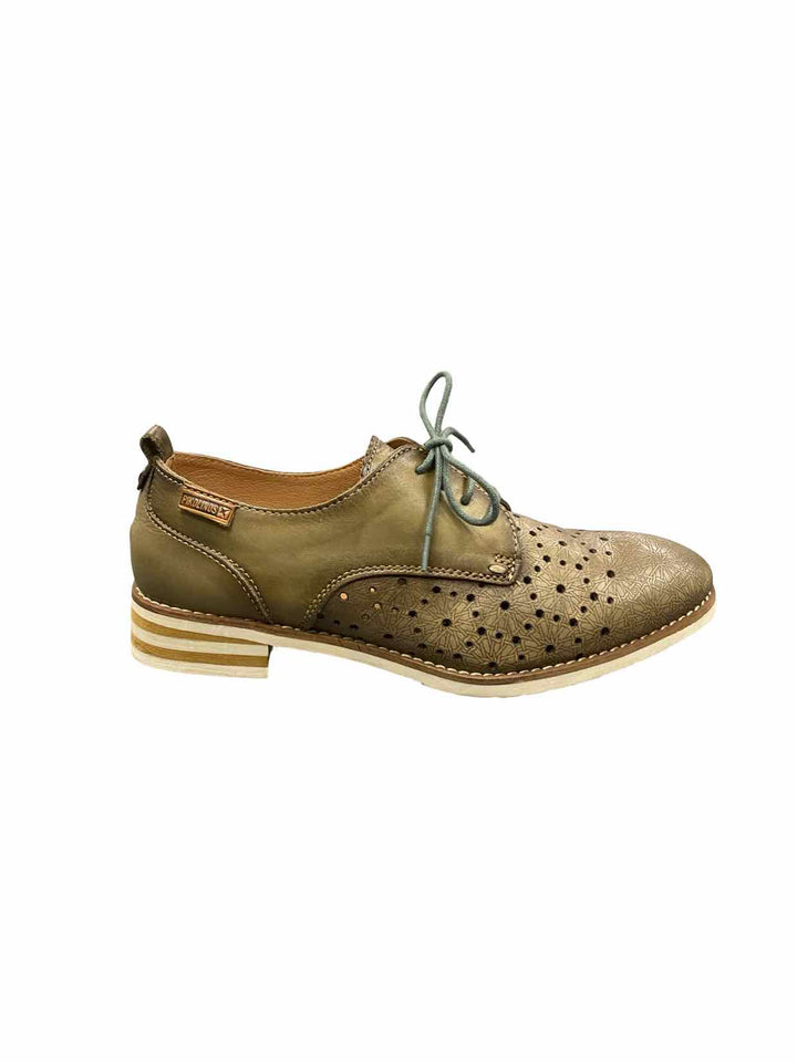 Pikolinos Shoe Size 36 Olive Royal Lace Up Low Heel Loafers